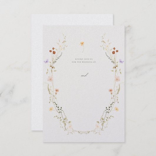 Customisable wedding invitation 招待状 (正面/裏面)