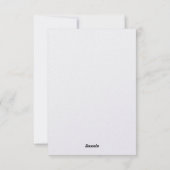 Customisable wedding invitation 招待状 (裏面)