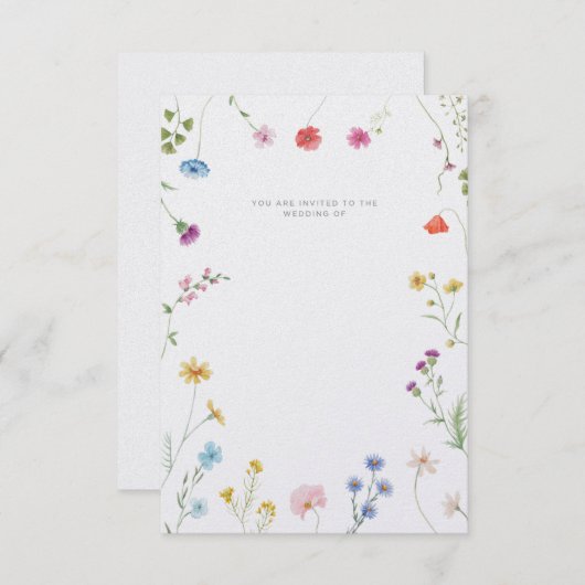 Customisable wedding invitation 招待状 (正面/裏面)