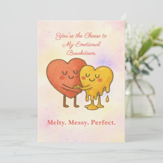 Customise Funny Anniversary Card  You’re My Cheese カード (スタンド正面)