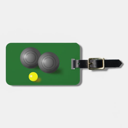 Customiseableの芝生は、短いマットボールのラベルボーリングをします ラゲッジタグ (正面横)