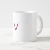 Customised letter V mug ジャンボコーヒーマグカップ (正面右)