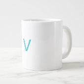 Customised letter V mug ジャンボコーヒーマグカップ (正面右)