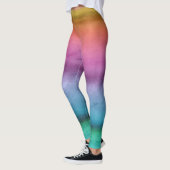 Customizabe Rainbow Striped Leggings レギンス (左)