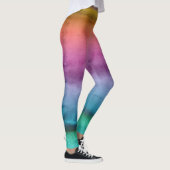 Customizabe Rainbow Striped Leggings レギンス (右)