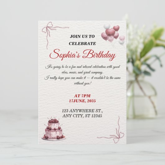 customizable  招待状 (スタンド正面)