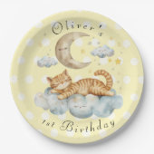 Customizable 1st Birthday ペーパープレート (正面)