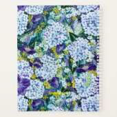 Customizable 2026 Rhapsody-Purple&White Hydrangea プランナー手帳 (裏面)