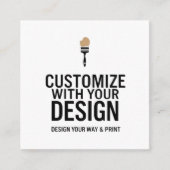 Customizable 2.5x2.5" Blank Company Small スクエア名刺 (正面)