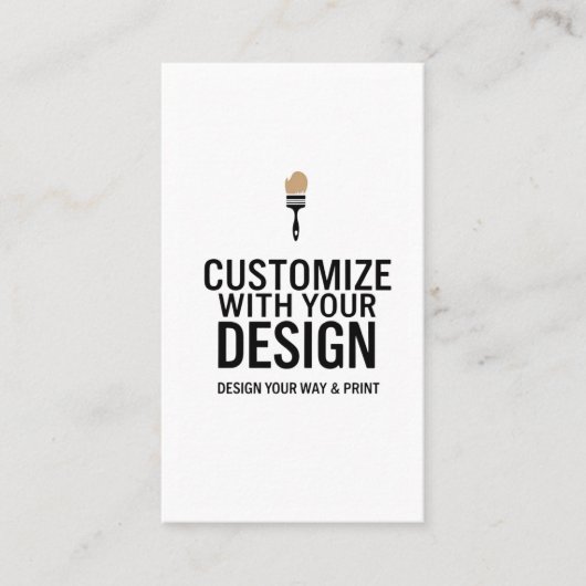 Customizable 2x3.5" Blank Company Small 名刺 (正面)