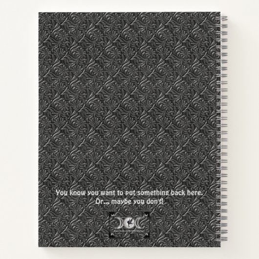 Customizable 8.5 x 11 Elemental Pentacle Notebook ノートブック (裏面)