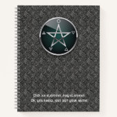 Customizable 8.5 x 11 Elemental Pentacle Notebook ノートブック (正面)