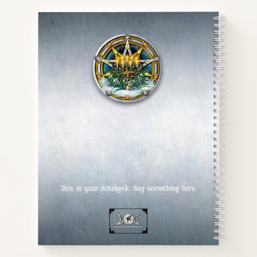 Customizable 8.5x11 Imbolc Candlemas Notebook ノートブック (裏面)