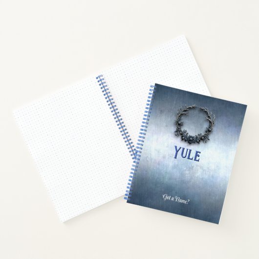 Customizable 8.5x11 Yule Winter Solstice Notebook ノートブック (内部)