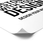 Customizable 8x10" Blank Event Display Sign ポスター (角)