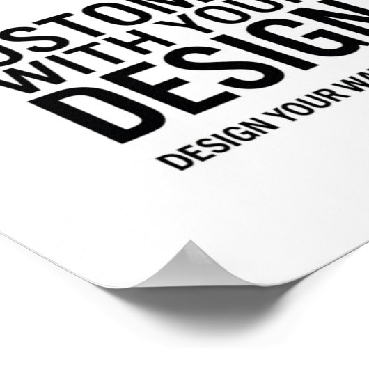 Customizable 8x10" Blank Event Display Sign  ポスター (角)