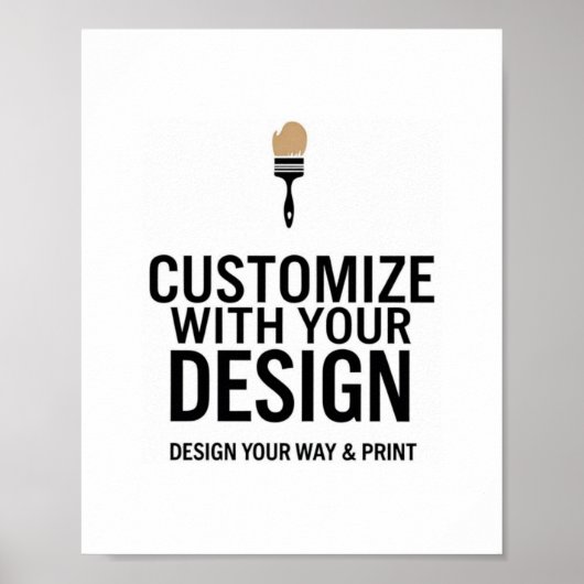 Customizable 8x10" Blank Event Display Sign  ポスター (正面)