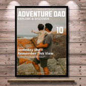 Customizable Adventure Dad Magazine Add Your Photo ポスター