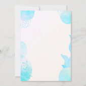 Customizable African American Mermaid Party 招待状 (裏面)