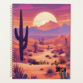 Customizable agenda, planner, name, year, desert プランナー手帳 (正面)