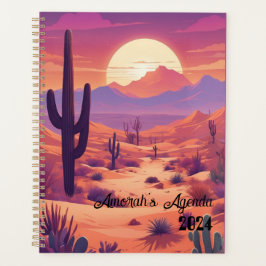 Customizable agenda, planner, name, year, desert プランナー手帳