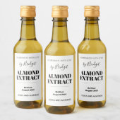Customizable Almond Extract Label ワインラベル (ボトル)