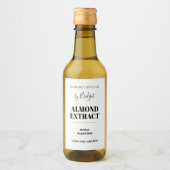 Customizable Almond Extract Label ワインラベル (正面)