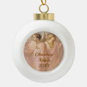 Customizable Angel Framed Ornament セラミックボールオーナメント (正面)