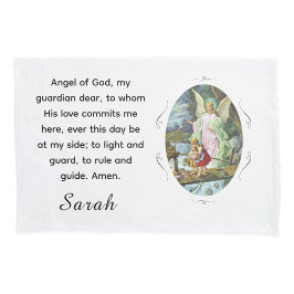 Customizable Angel of God 枕カバー