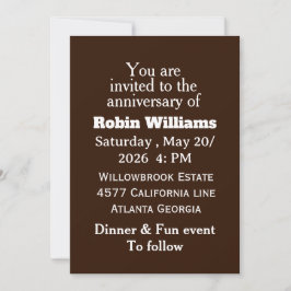 Customizable Anniversary Invitation | Editable  招待状