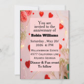 Customizable Anniversary Invitation | Editable  招待状 (正面)