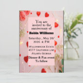 Customizable Anniversary Invitation | Editable  招待状 (スタンド正面)