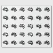 Customizable Anxiety Brain ラッピングペーパー (フラット)