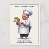 Customizable Any Occasion Cooking / Chef Postcard ポストカード (正面)