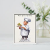 Customizable Any Occasion Cooking / Chef Postcard ポストカード (スタンド正面)