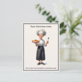 Customizable Any Occasion Cooking / Chef Postcard ポストカード (スタンド正面)