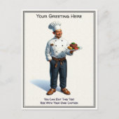 Customizable Any Occasion Cooking / Chef Postcard ポストカード (正面)
