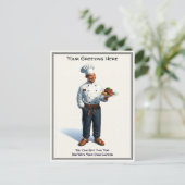 Customizable Any Occasion Cooking / Chef Postcard ポストカード (スタンド正面)
