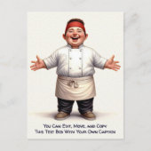 Customizable Any Occasion Cooking / Chef Postcard ポストカード (正面)
