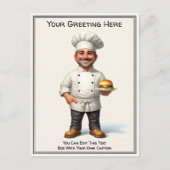 Customizable Any Occasion Cooking / Chef Postcard ポストカード (正面)