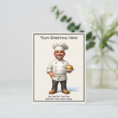 Customizable Any Occasion Cooking / Chef Postcard ポストカード (スタンド正面)