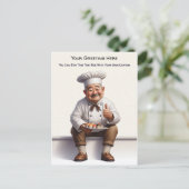Customizable Any Occasion Cooking / Chef Postcard ポストカード (スタンド正面)