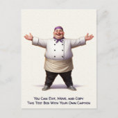 Customizable Any Occasion Cooking / Chef Postcard ポストカード (正面)