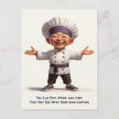 Customizable Any Occasion Cooking / Chef Postcard ポストカード (正面)