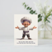 Customizable Any Occasion Cooking / Chef Postcard ポストカード (スタンド正面)