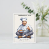 Customizable Any Occasion Cooking / Chef Postcard ポストカード (スタンド正面)