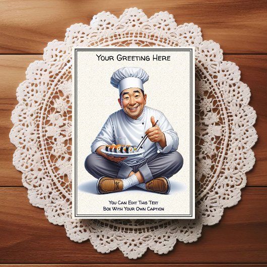 Customizable Any Occasion Cooking / Chef Postcard ポストカード