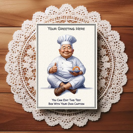 Customizable Any Occasion Cooking / Chef Postcard ポストカード