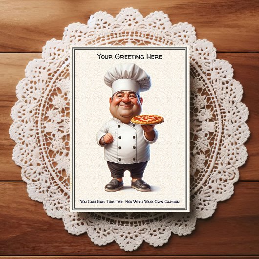 Customizable Any Occasion Cooking / Chef Postcard ポストカード