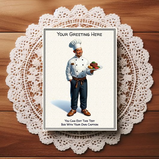 Customizable Any Occasion Cooking / Chef Postcard ポストカード